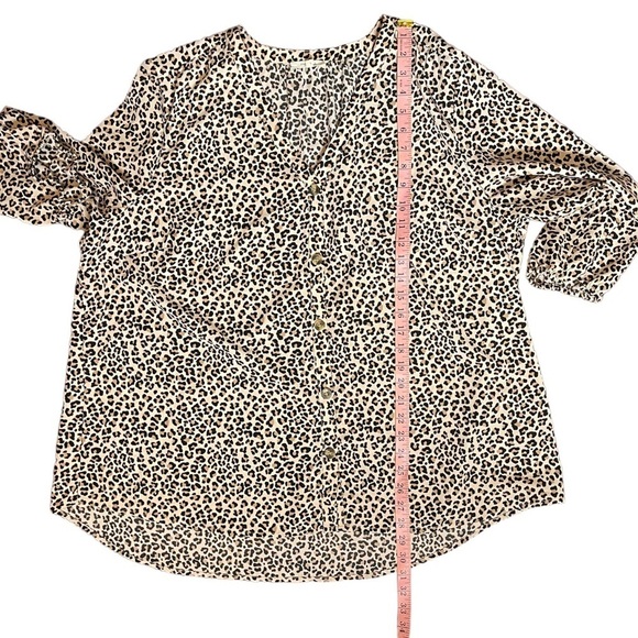 Maurices Leopard Print Button Down Blouse Womens Plus 2X - Picture 6 of 9